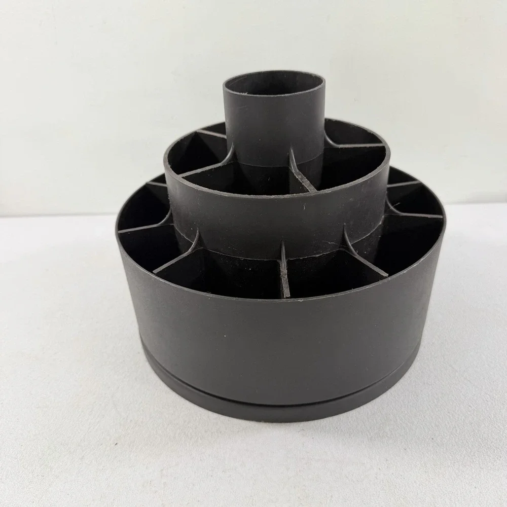 Pampered Chef Tool Turn About Carousel Utensil Holder Caddy Organizer Black USA